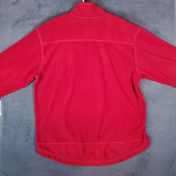 Vtg 90s Polo Ralph Lauren 1/4 Zip Fleece Men's Size XL Red Long Sleeve Nautical - Picture 8 of 9